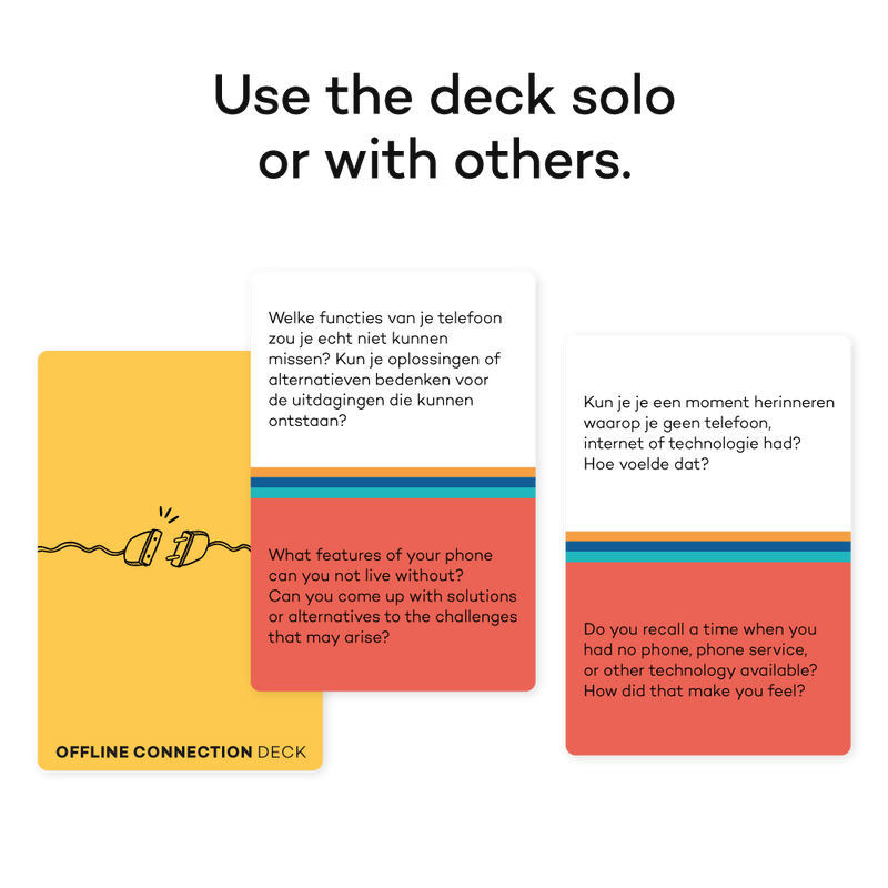 Offline Connection Deck - 60 questions and challenges that inspire true connection
