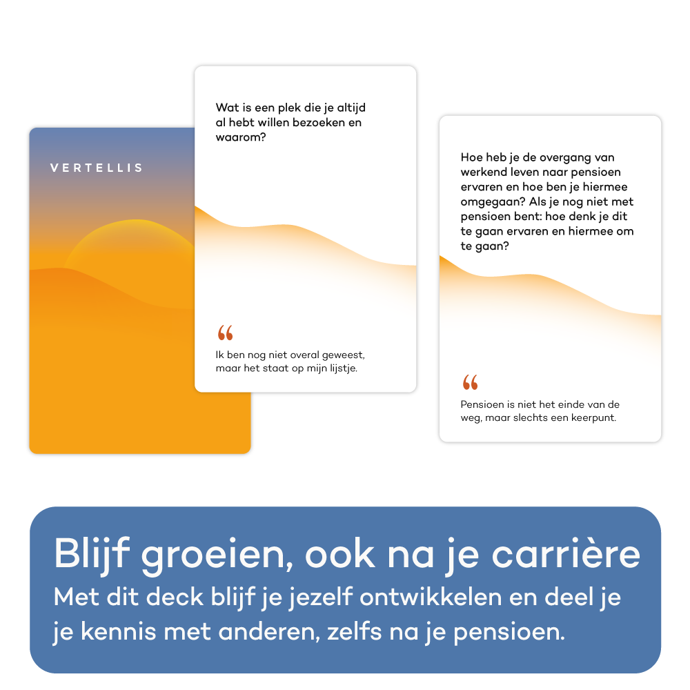 Pensioen en Voldoening Deck - 60 vragen, citaten en opdrachten voor een inspirerend en vervullend pensioen.