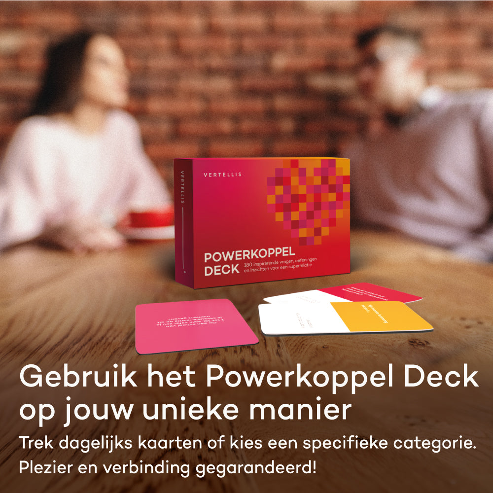 Voorbeeldkaart Powerkoppel Deck met vraag over communicatie in relaties