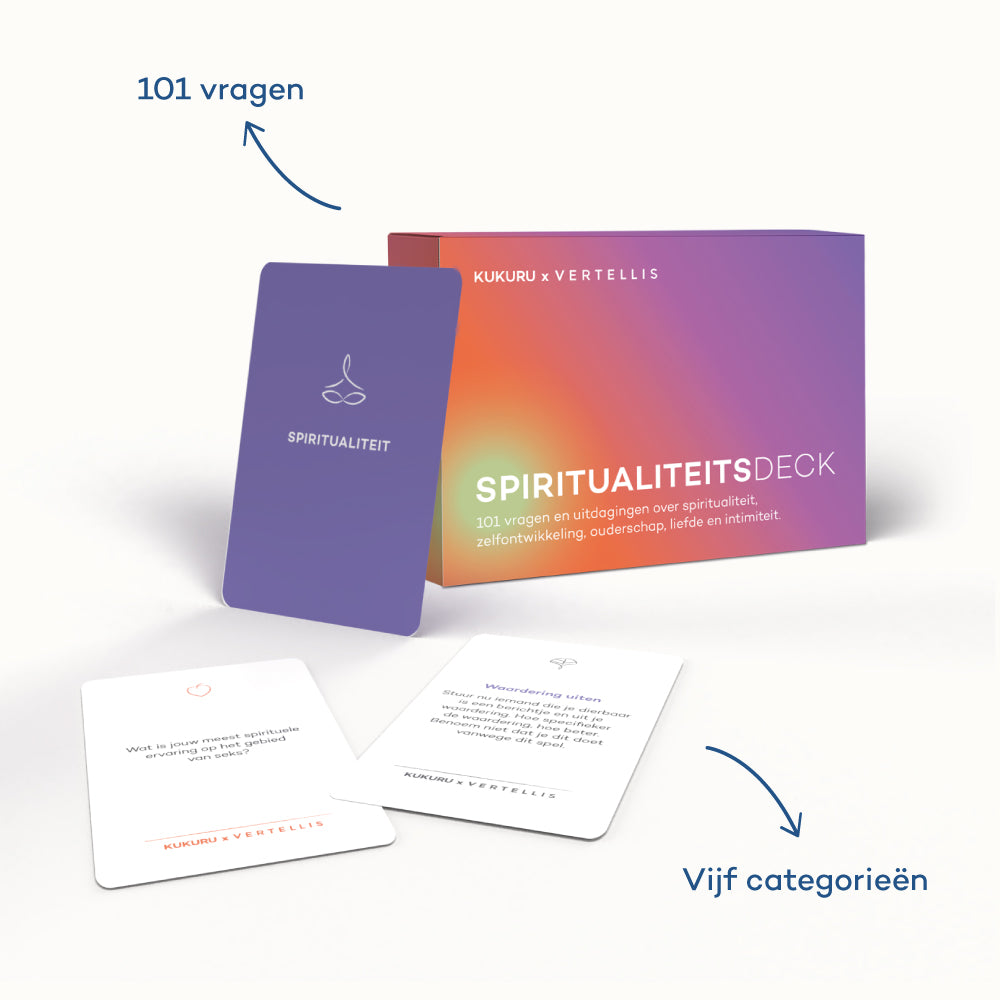 Spiritualiteitsdeck - 101 vragen voor meer betekenis en verbinding in je leven