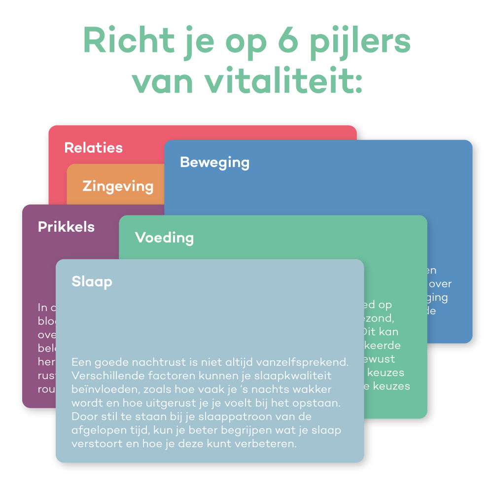 Vitaliteitsdeck - 162 vragen, opdrachten en inzichten voor meer vitaliteit en geluk