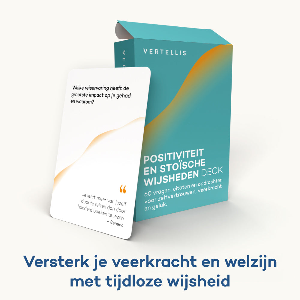 Positiviteit en Stoïsche Wijsheden Deck - 60 kaarten voor zelfvertrouwen, veerkracht en geluk