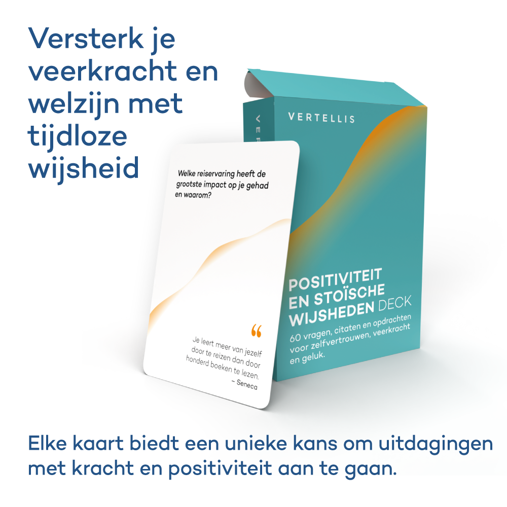 Positiviteit en Stoïsche Wijsheden Deck - 60 kaarten voor zelfvertrouwen, veerkracht en geluk