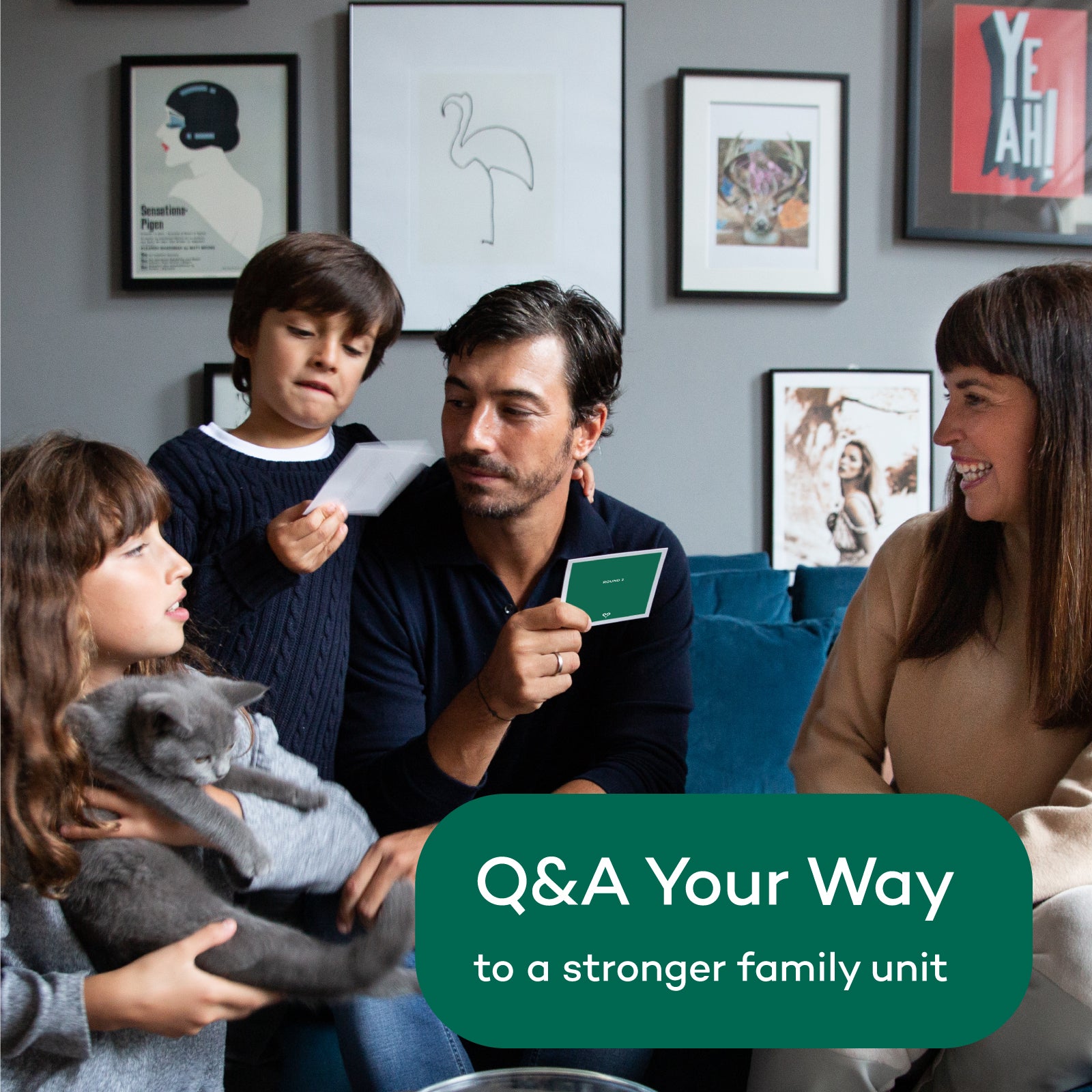 Vertellis Family Edition question card game - meaningful questions for more connection and depth