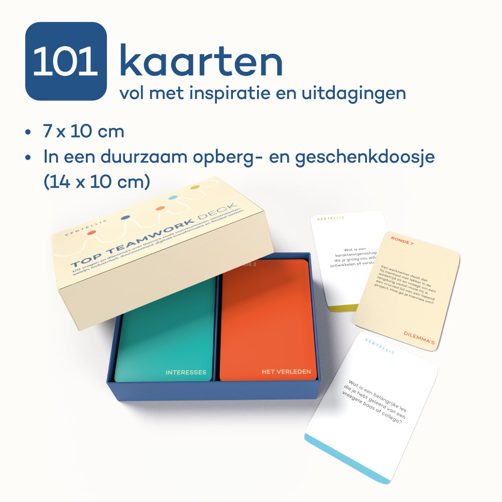 TOP Teamwork Deck - 101 vragen en dilemma's voor geweldig teamwork